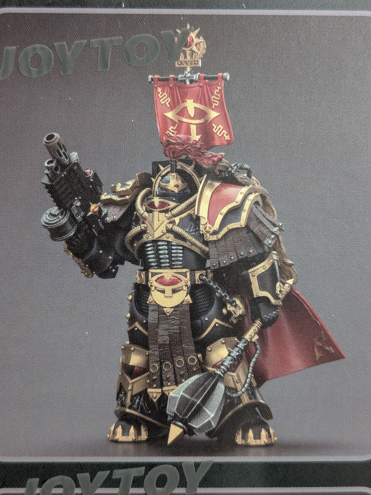 JoyToy Warhammer The Horus Heresy - Sons of Horus Legion Cataphractii Praetor with Combi-Melta and Power Maul (14.2cm)