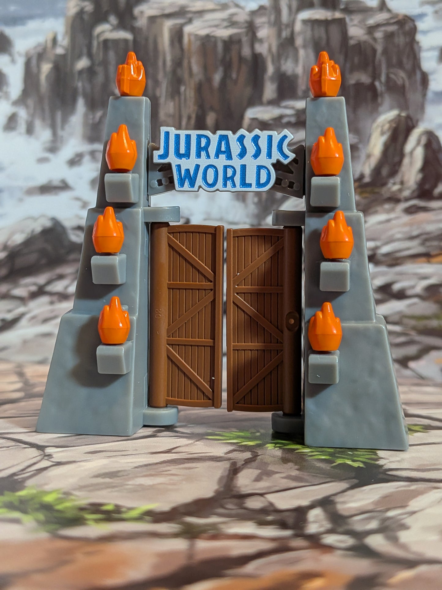 Blokees - Jurassic World Terraventure Ts02 - Jurassic World Gate (~9cm)