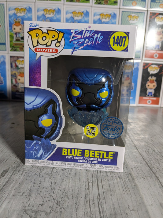 Funko pop 1407 : Blue Beetle (Glow)