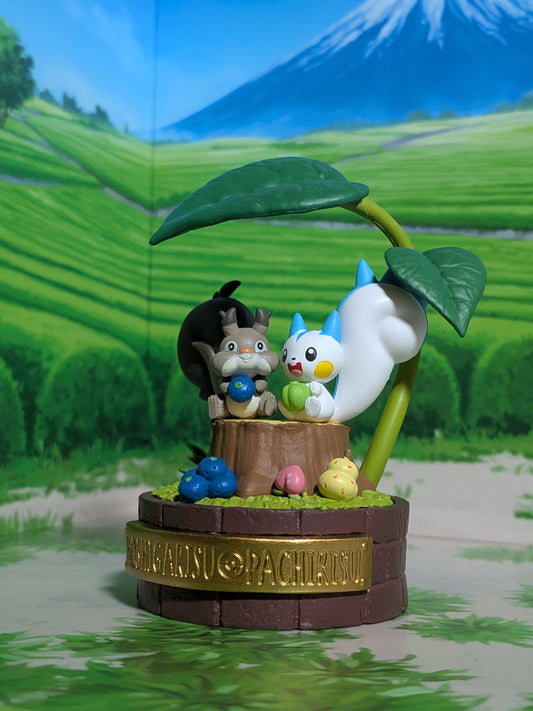 Re-Ment Pokémon - Rongourmand / Skwovet & Pachirisu - Tale of the Forest 2
