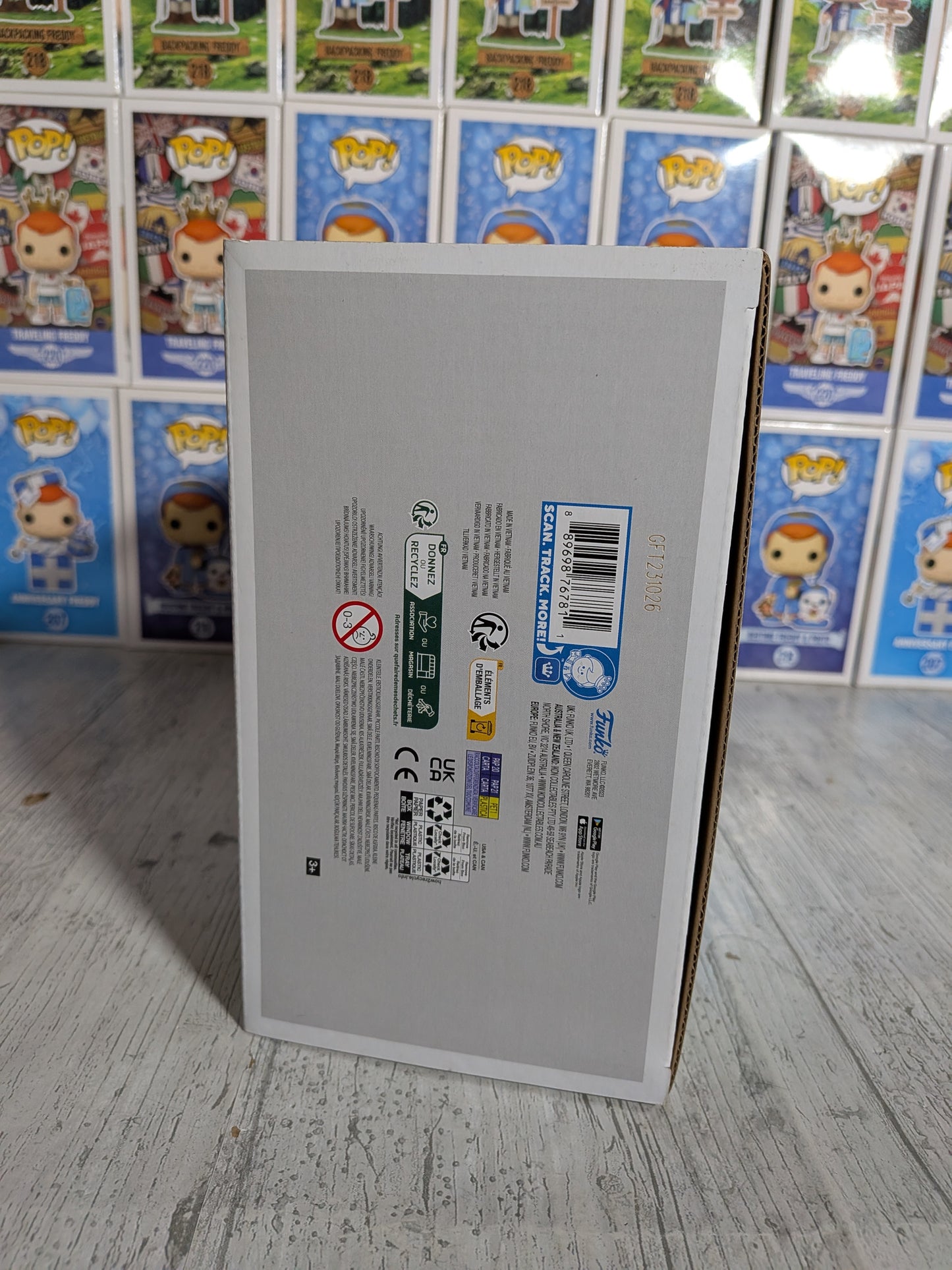 Funko Pop Sesamstraße Nr. 309 – Elmo auf dem Dreirad (beflockt)