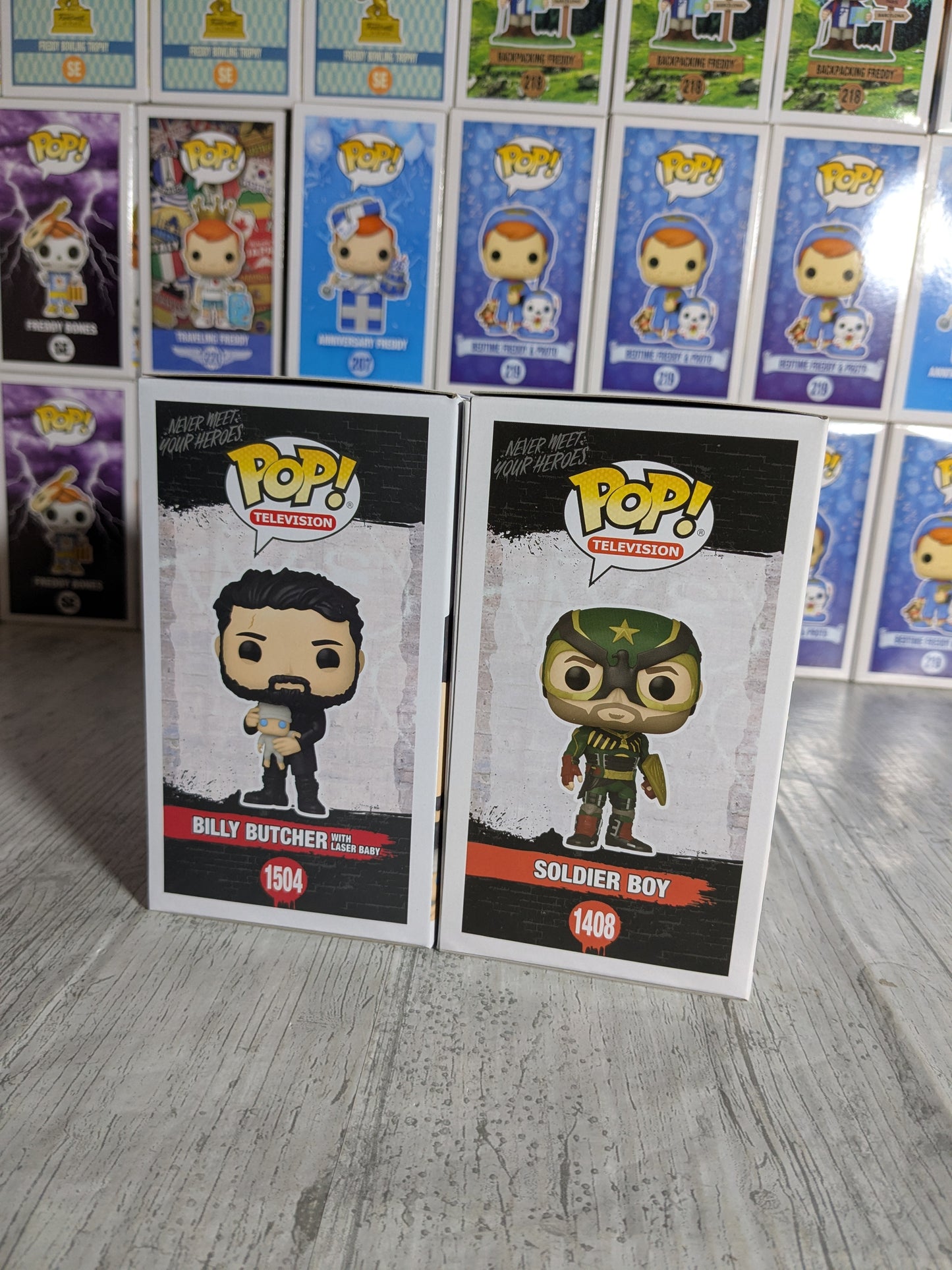 Funko pop The Boys - Billy Butcher & Soldier Boy (Glow/Bundle)