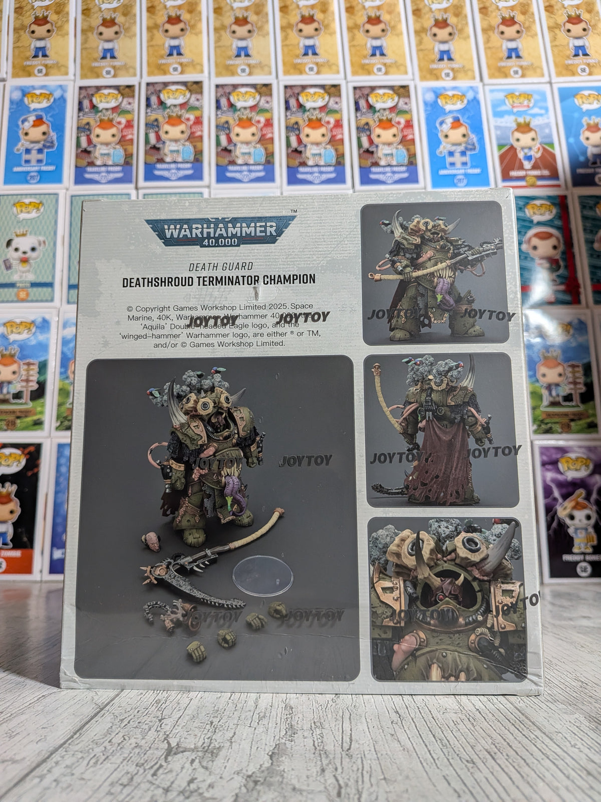 JoyToy Warhammer 40k - Death Guard Deathshroud Terminator Champion (14cm)