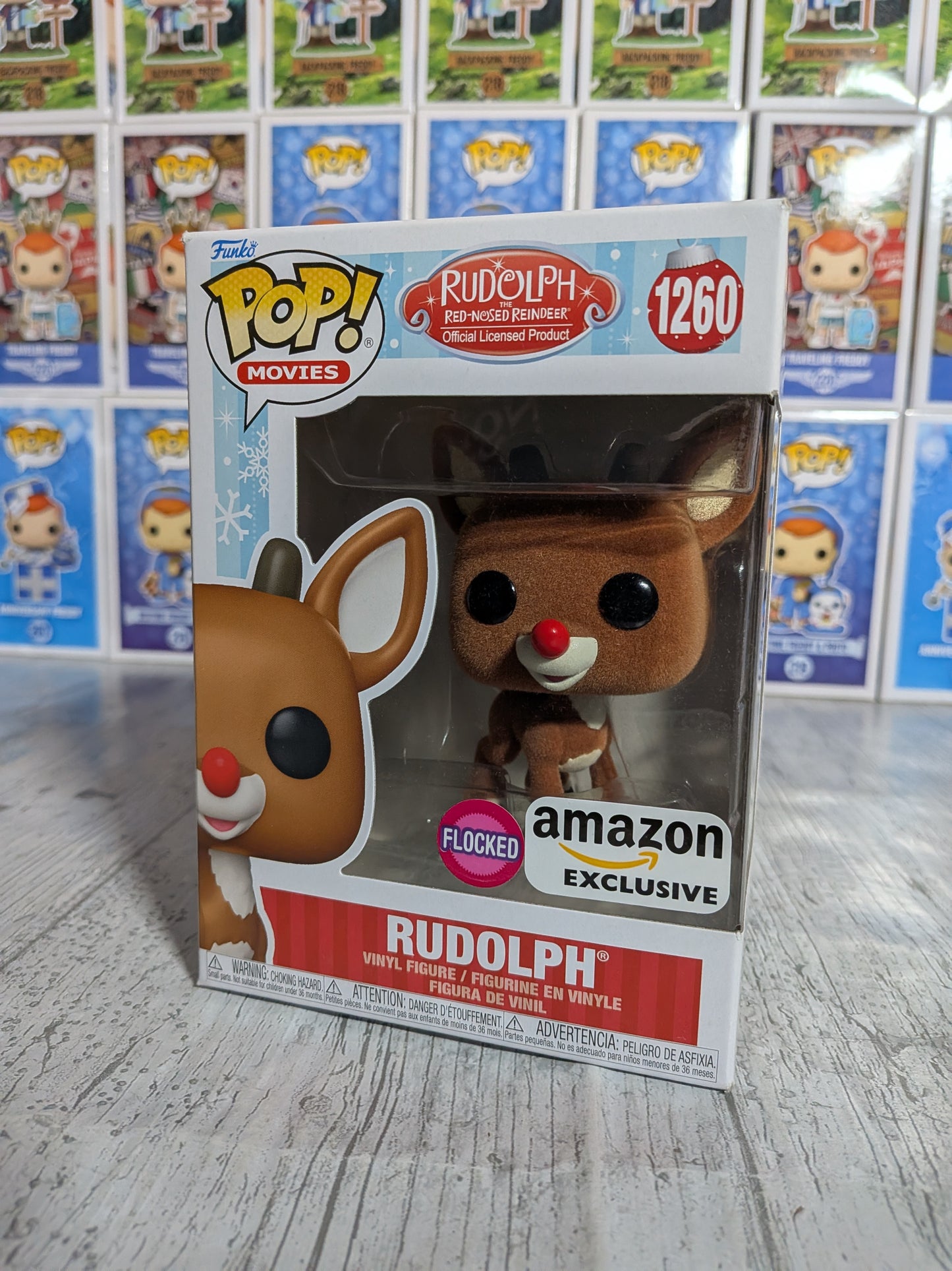 Funko Pop Rudolph the Red-Nosed Reindeer #1260 - Rudolph (AE/Beflockt)