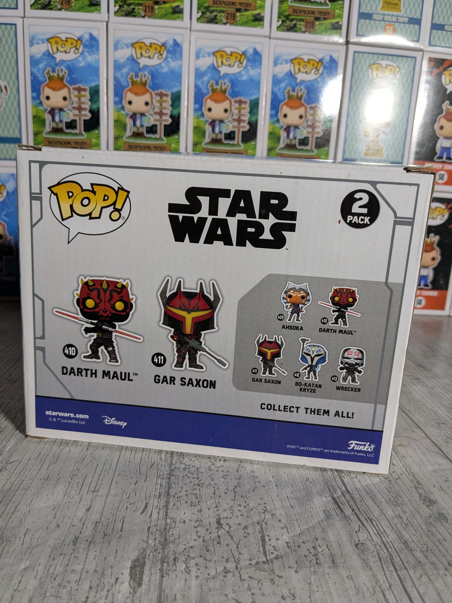 Funko pop : Darth Maul & Gar Saxon (Glow/Damaged Box/Opened)