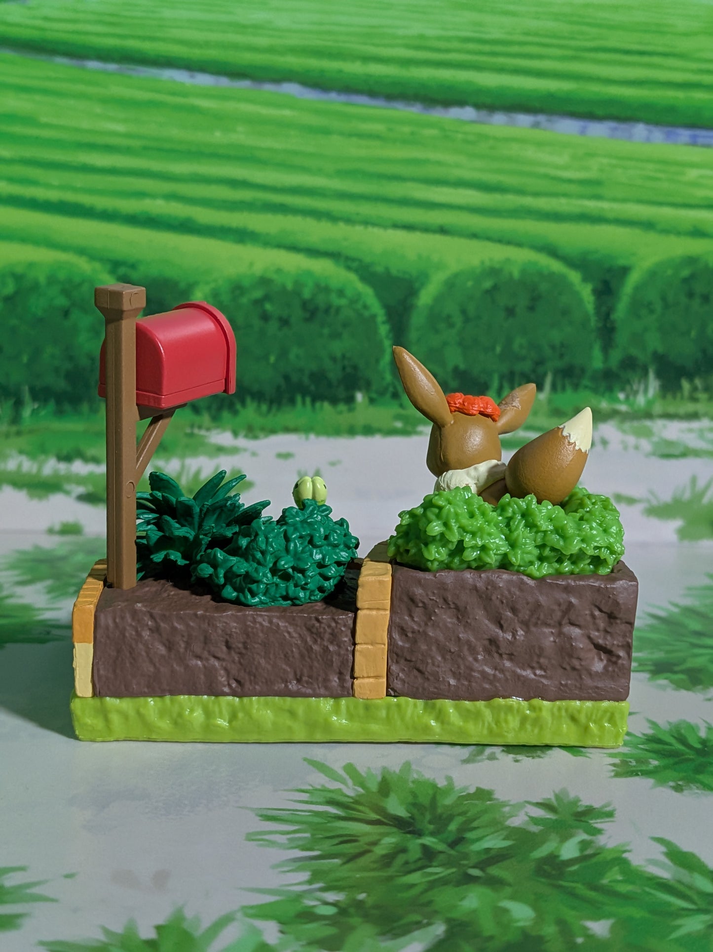 Re-Ment Pokémon - Évoli / Eevee & Rozbouton / Budew - Pokémon Garden