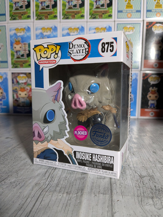 Funko pop 875 : Inosuke Hashibira (Flocked)