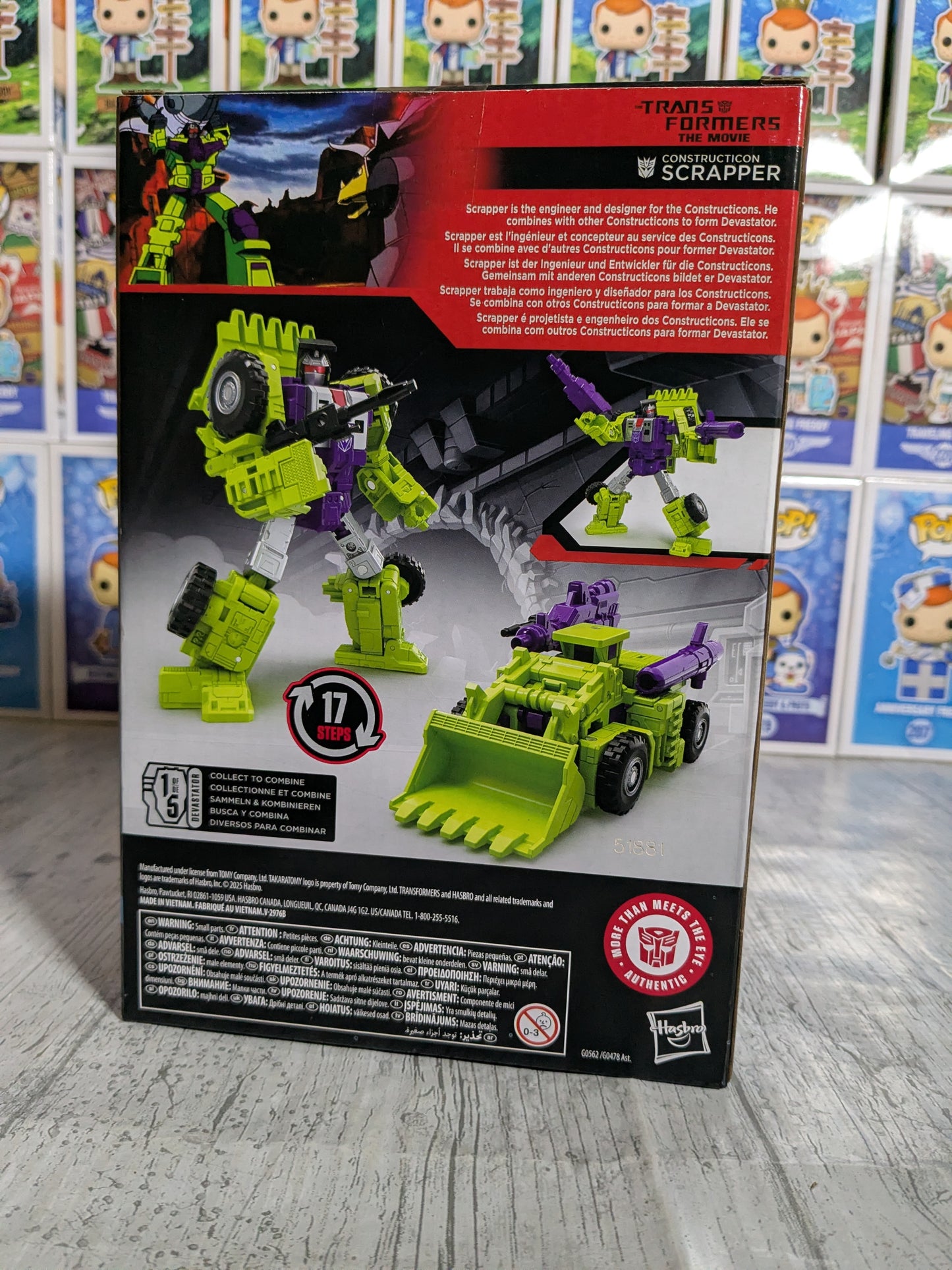 Hasbro Transformers Studio Series Voyager Class - Constructicon Scrapper (16,5 cm)