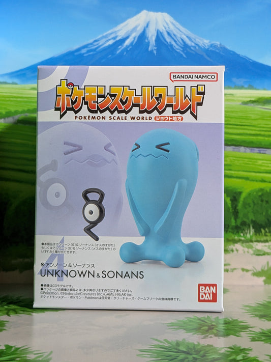 Pokémon Scale World Johto - Zarbi & Qulbutoké | Unown & Wobbuffet (Nuovo)