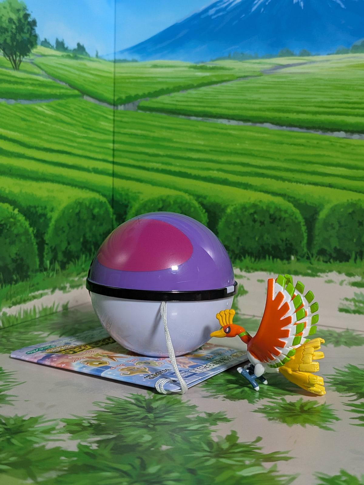 Shokugan: Pokémon Get & Gum - Blazing Sky Illusion - Ho-Oh & Master Ball (Environ 3 cm)