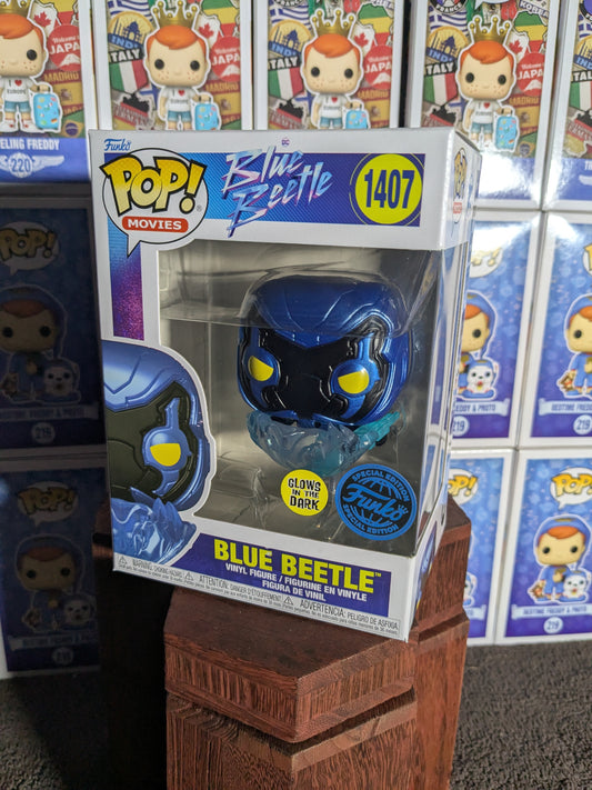 Funko pop 1407 : Blue Beetle (Glow)