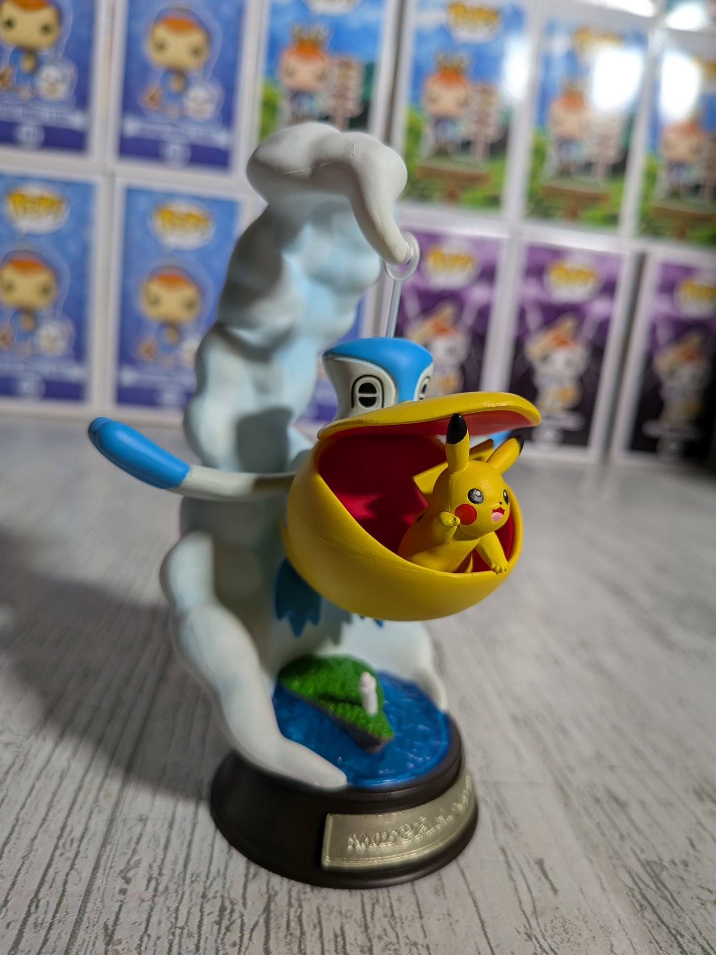 Re-Ment Pokémon Swing Vignette Collection Vol.3 - Pikachu & Bekipan | Pelipper (~10cm)