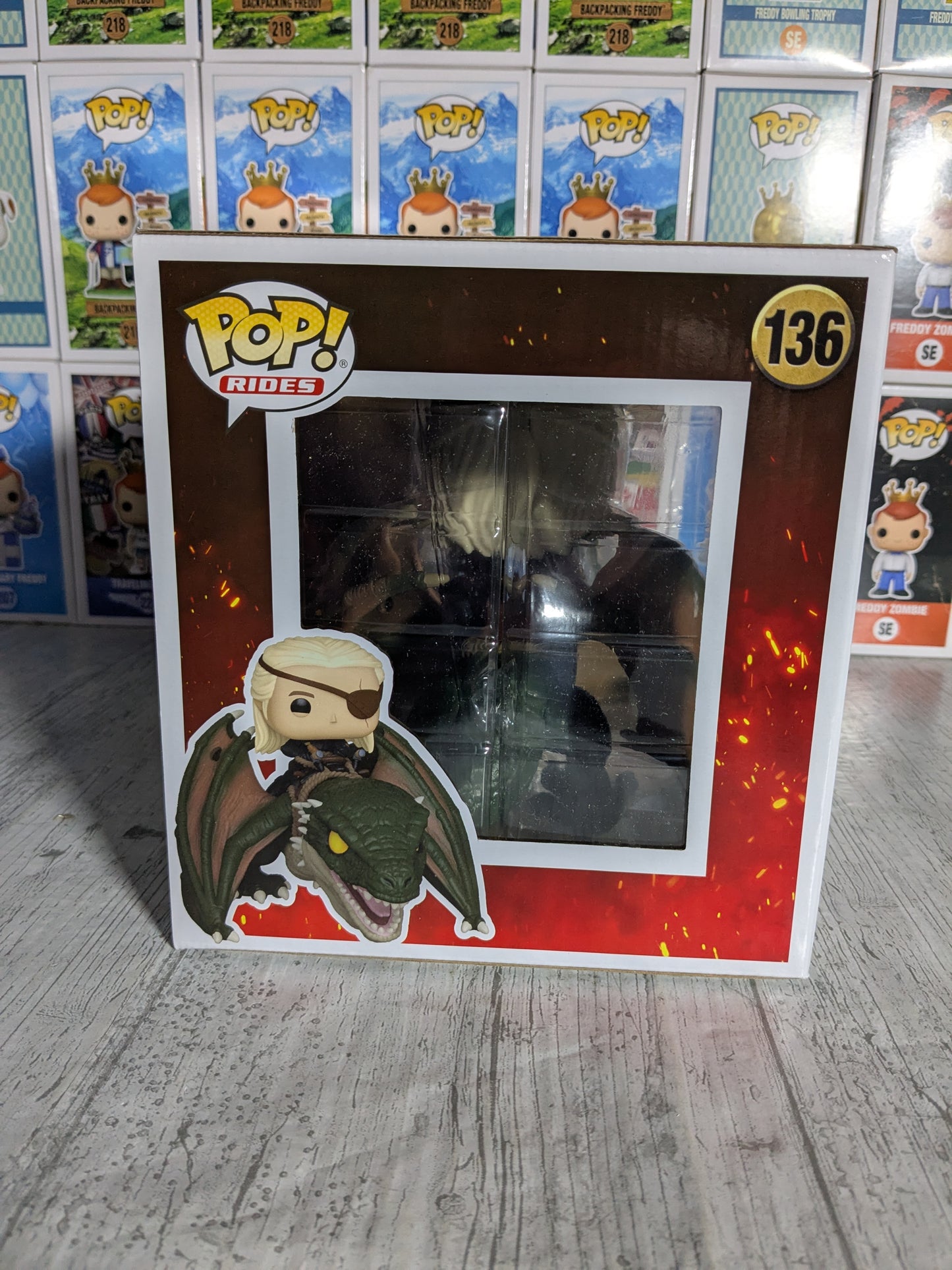 Funko pop House of the Dragon #136 - Aemond Targaryen with Vhagar