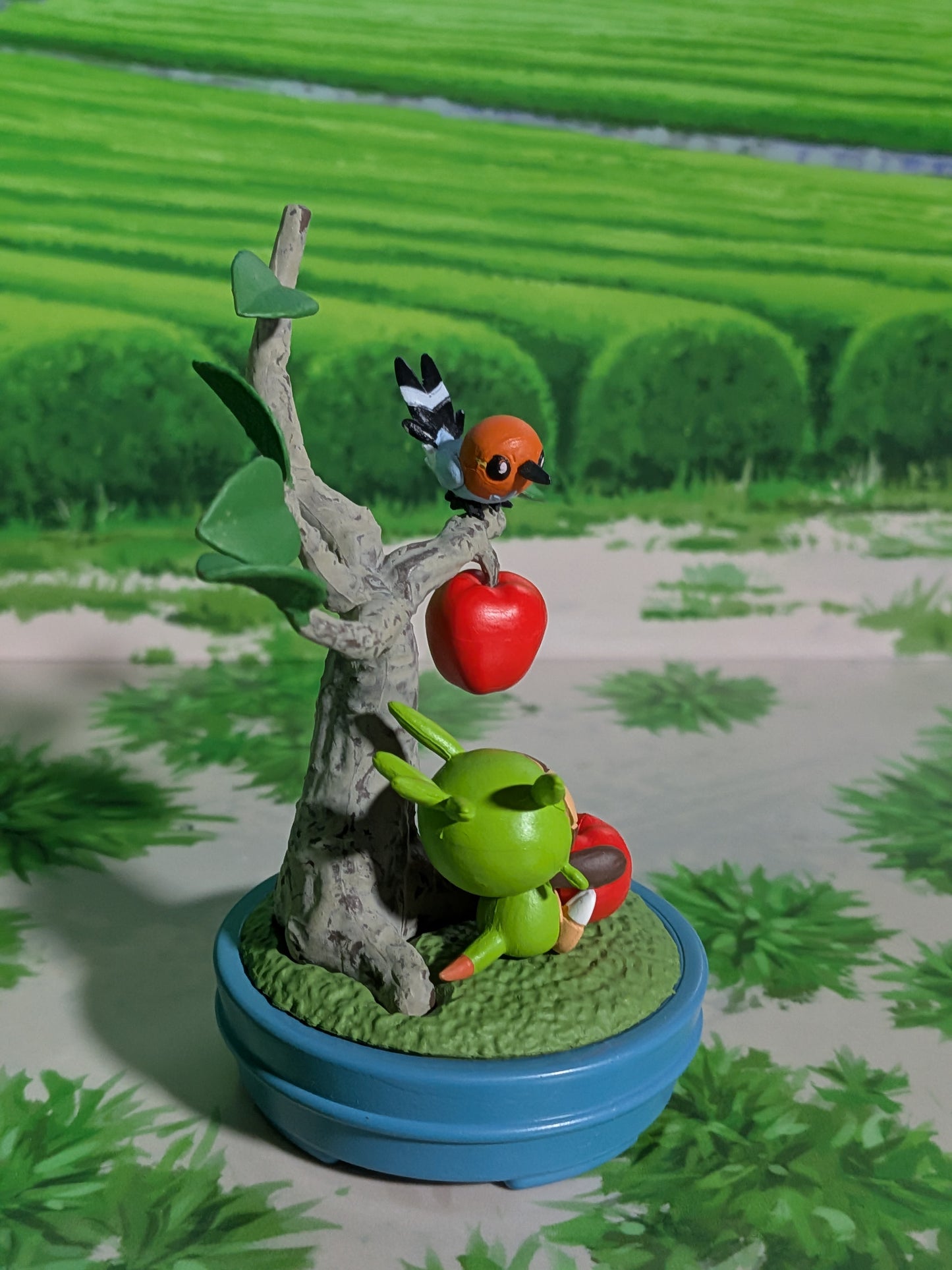 Re-Ment Pokémon - Marisson / Chespin & Passerouge / Fletchling - Pocket Bonsai 2