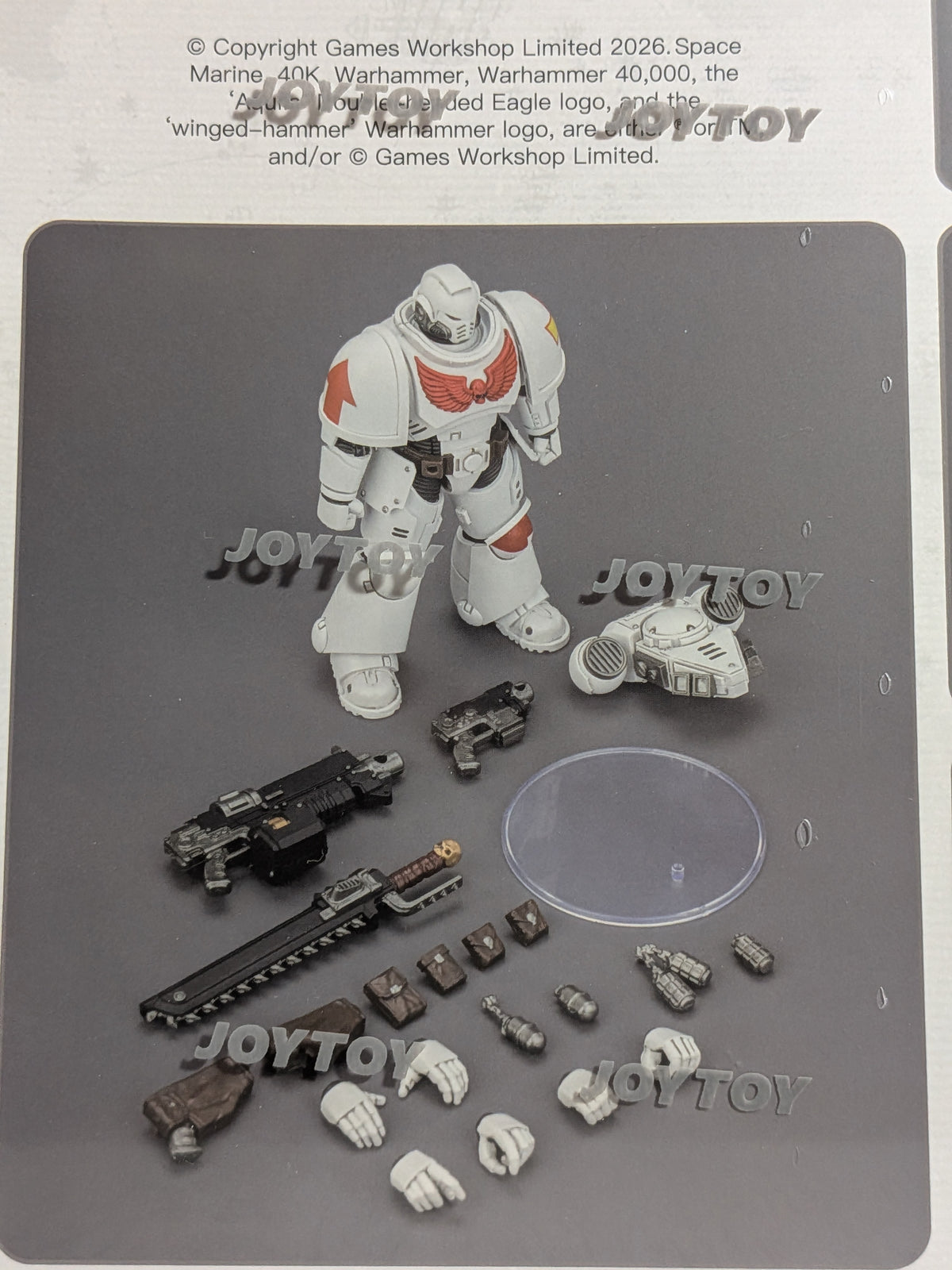 JoyToy Warhammer 40k - Space Marines White Scars Intercessor (12.3cm)