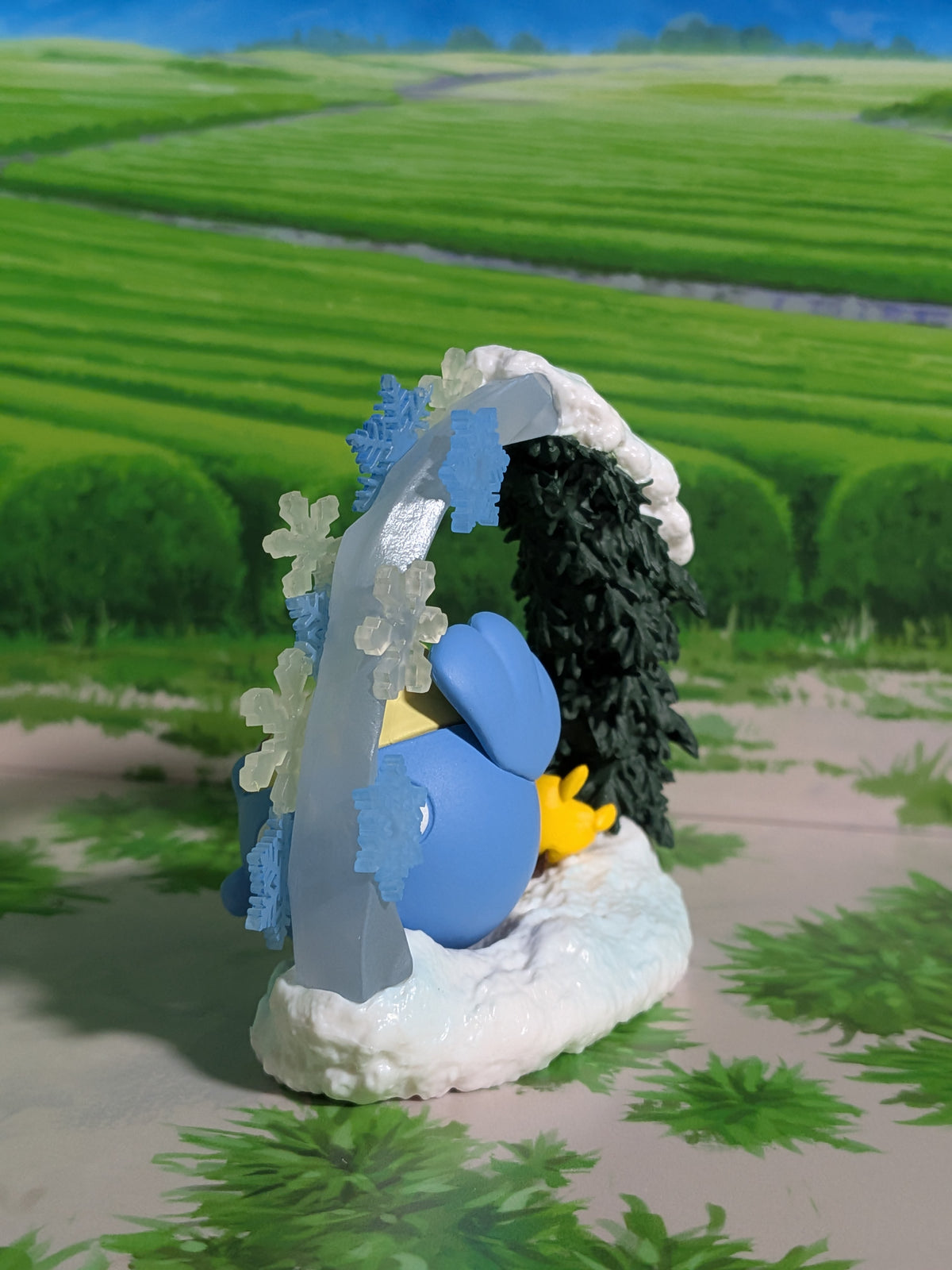 Re-Ment Pokémon - Pikachu & Obalie / Spheal - Circular Diorama