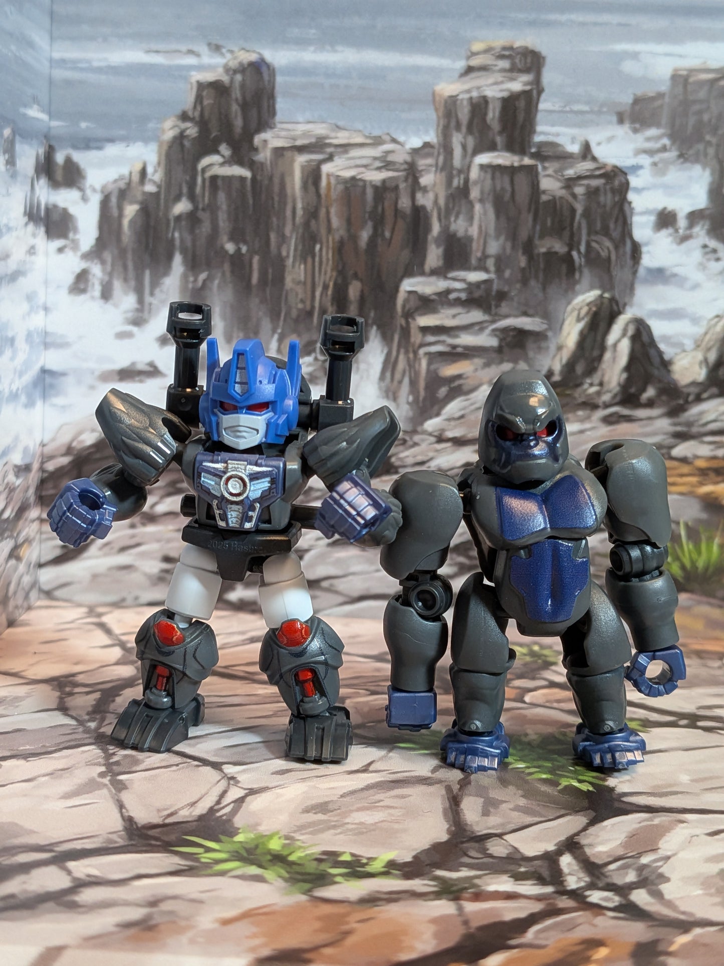 Blokees - Transformers Defender Version 06 - Optimus Primal & Optimus Primal-Gorilla (Lot Robot + Mode Gorille) (~4-6cm)