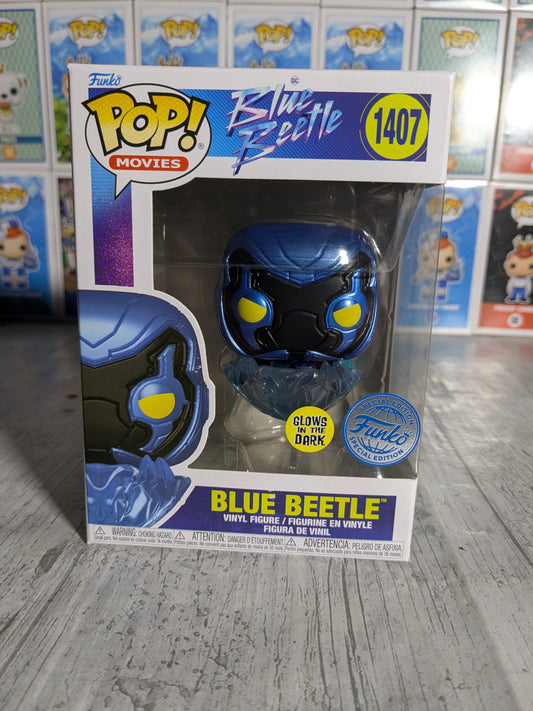 Funko pop 1407 : Blue Beetle (Glow)