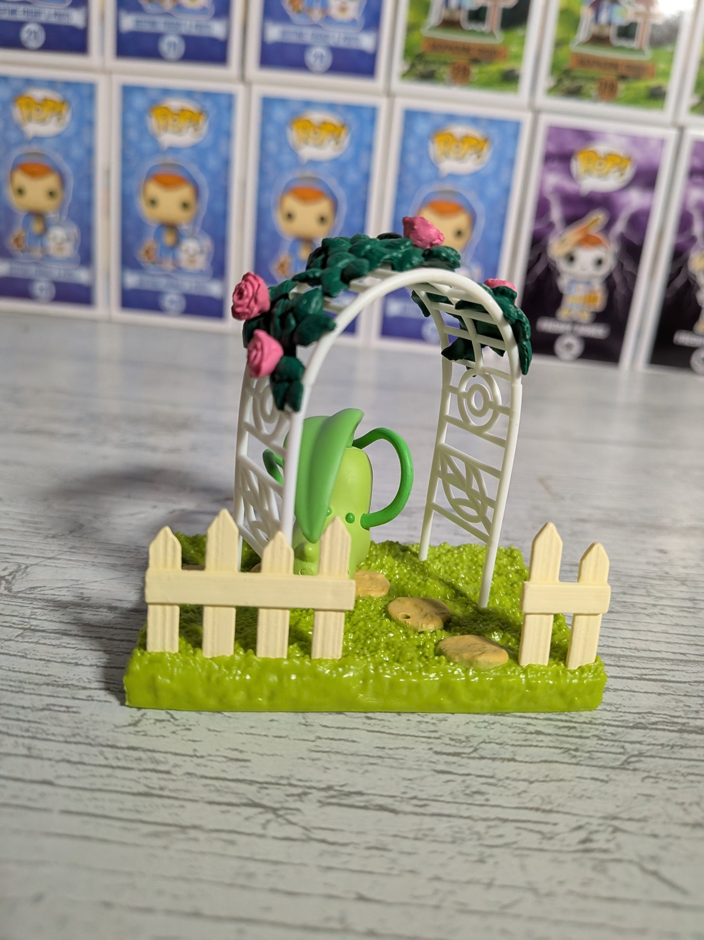 Re-Ment Pokémon - Germignon / Chikorita - Pokémon Garden (Lire description)