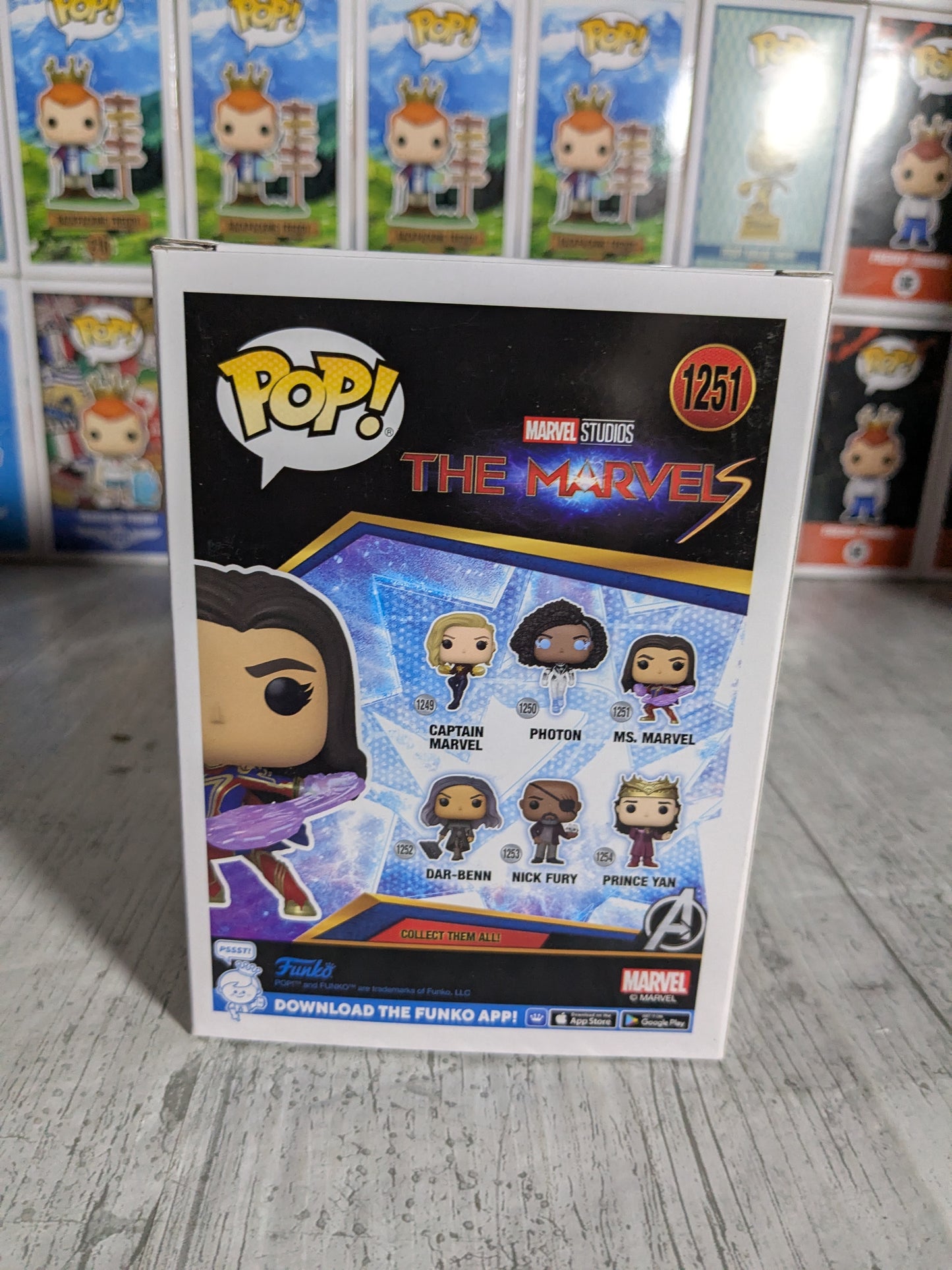 Funko pop 1251 : Ms. Marvel (Glow)