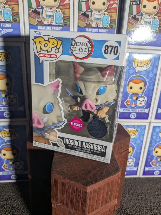 Funko Pop 870: Inosuke Hashibira (Flocked)