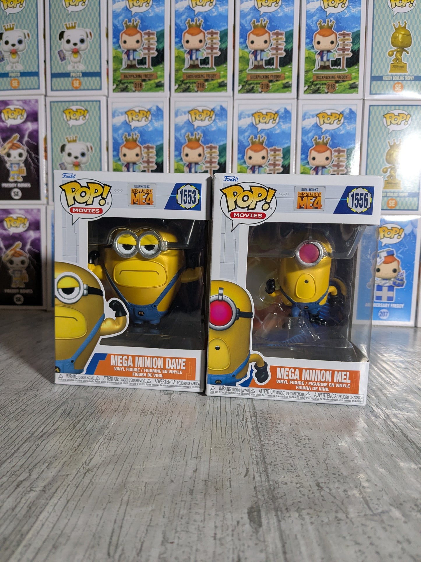 Funko pop Despicable Me 4 - Mega Minion Dave & Mega Minion Mel (Bundle)