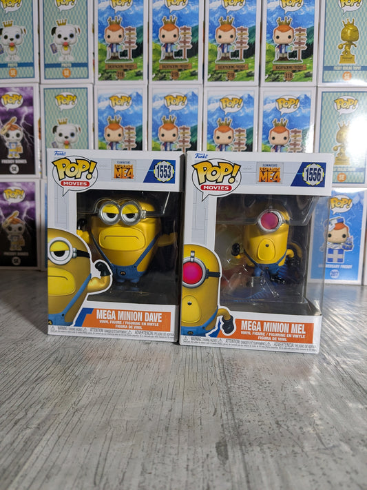 Funko pop Despicable Me 4 - Mega Minion Dave & Mega Minion Mel (Bundle)