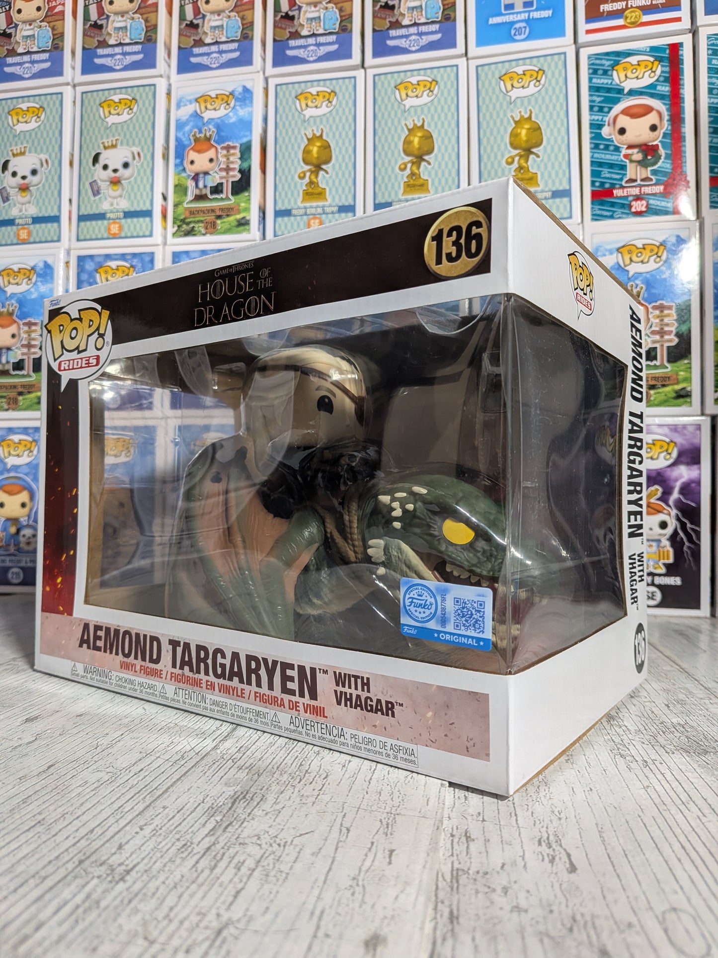 Funko Pop Rides Television #136 - Aemond Targaryen with Vhagar
