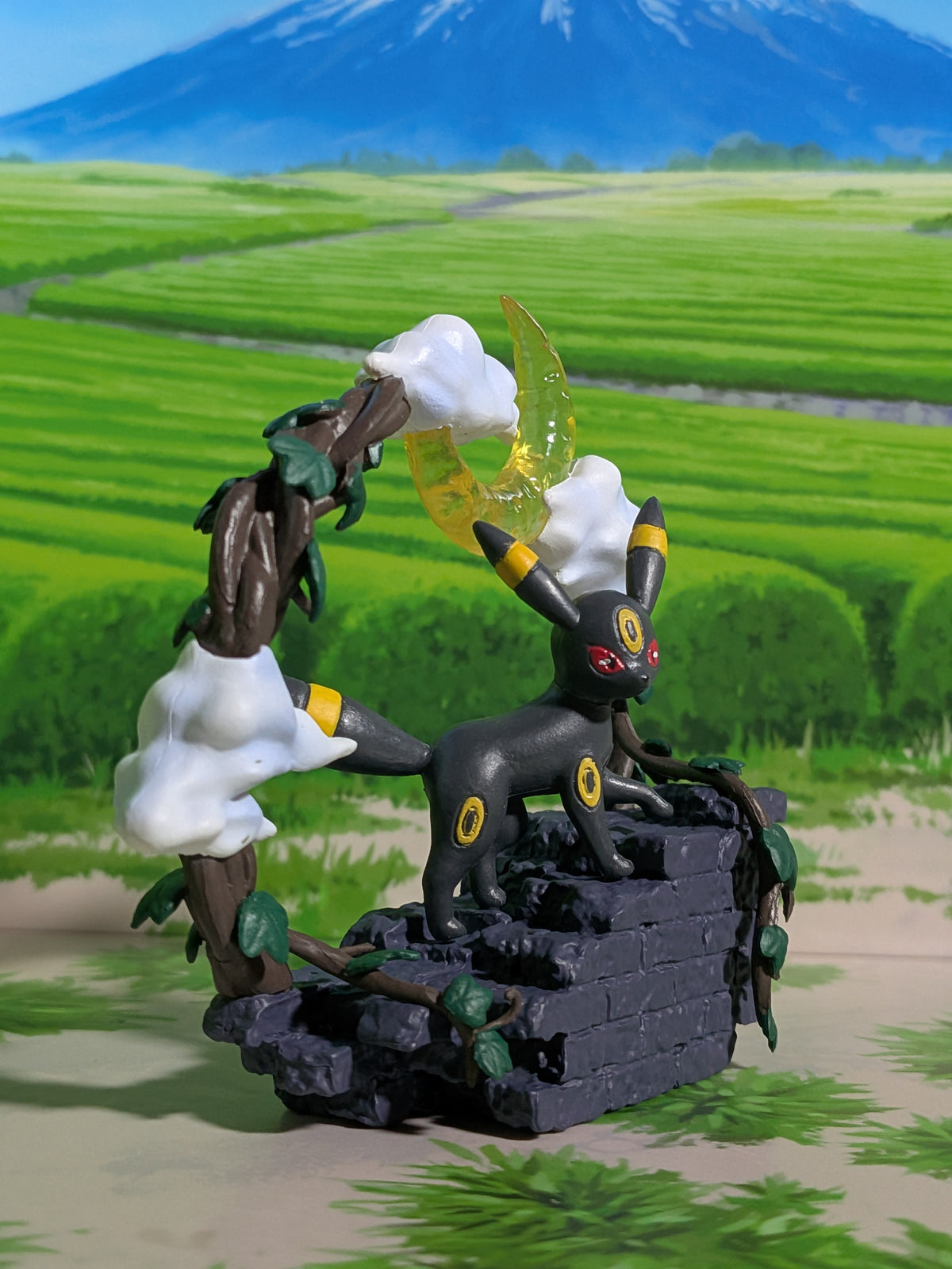 Re-Ment Pokémon - Noctali / Umbreon - Circular Diorama