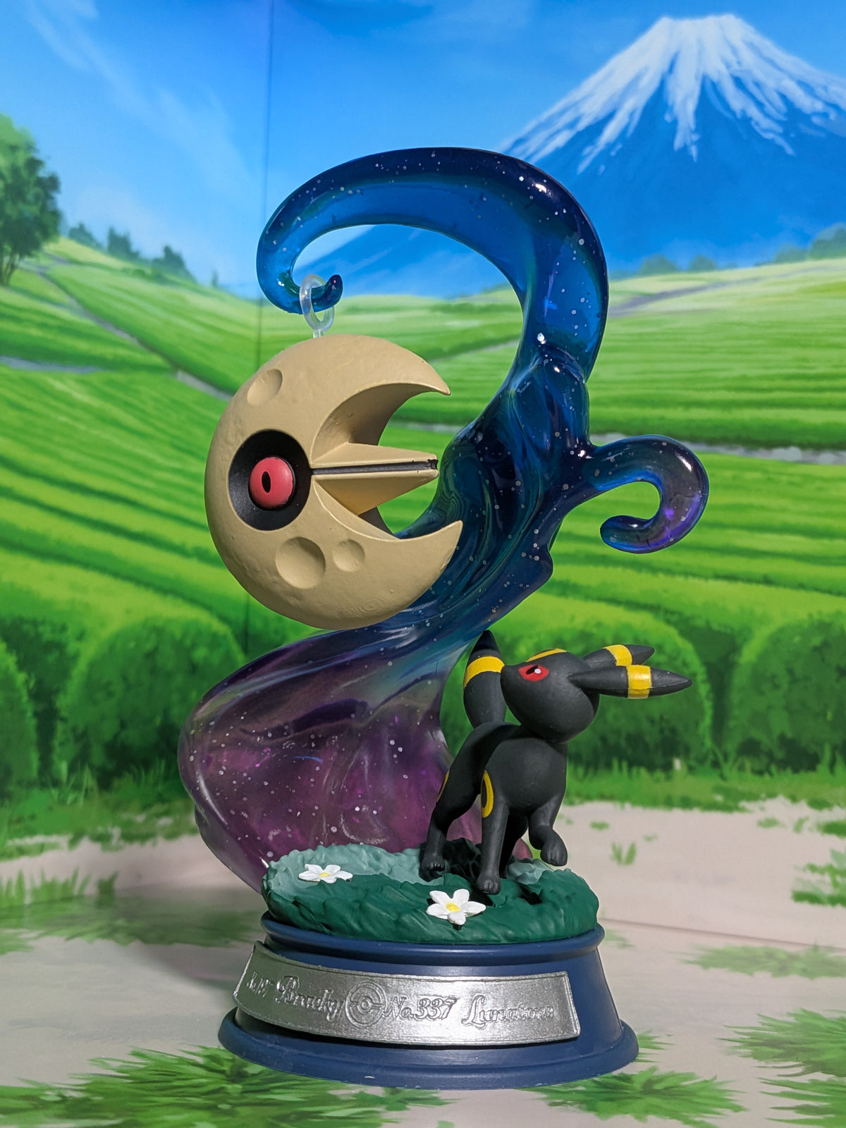 Re-Ment Pokémon Swing Vignette Collection Vol.4 - Noctali & Séléroc | Umbreon & Lunatone (~10cm)