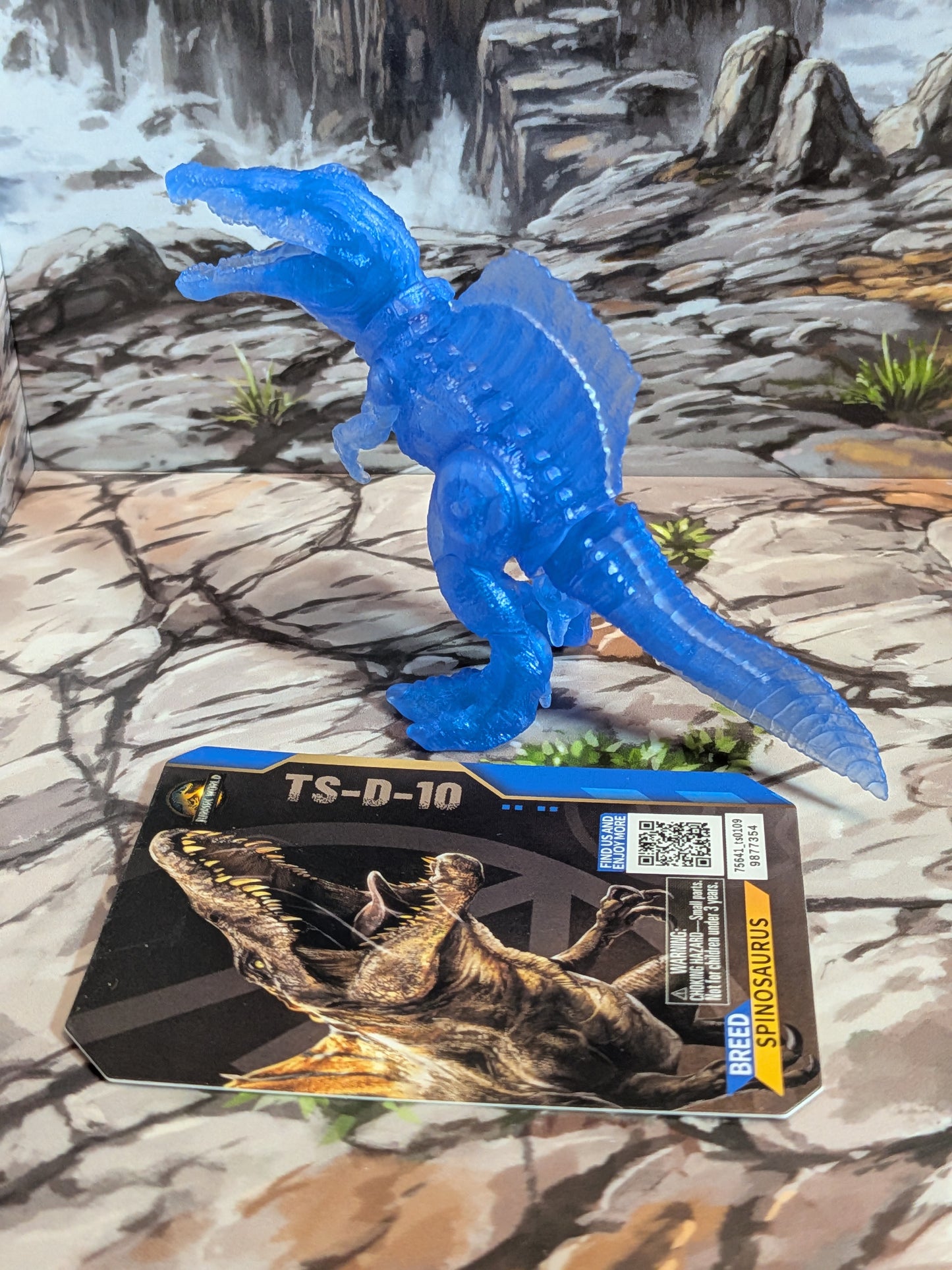 Blokees - Jurassic World Terraventure Ts01 - Spinosaurus (Translucent Blue) (~9cm)