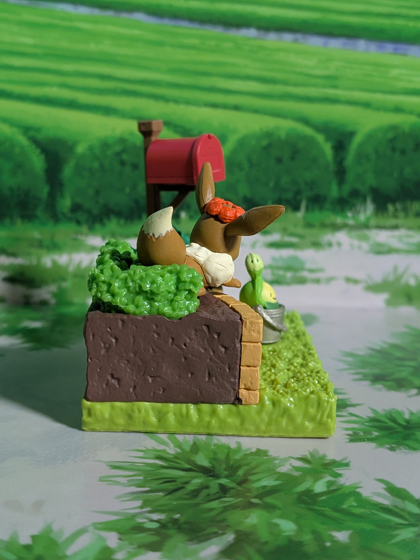 Re-Ment Pokémon - Évoli / Eevee & Rozbouton / Budew - Pokémon Garden