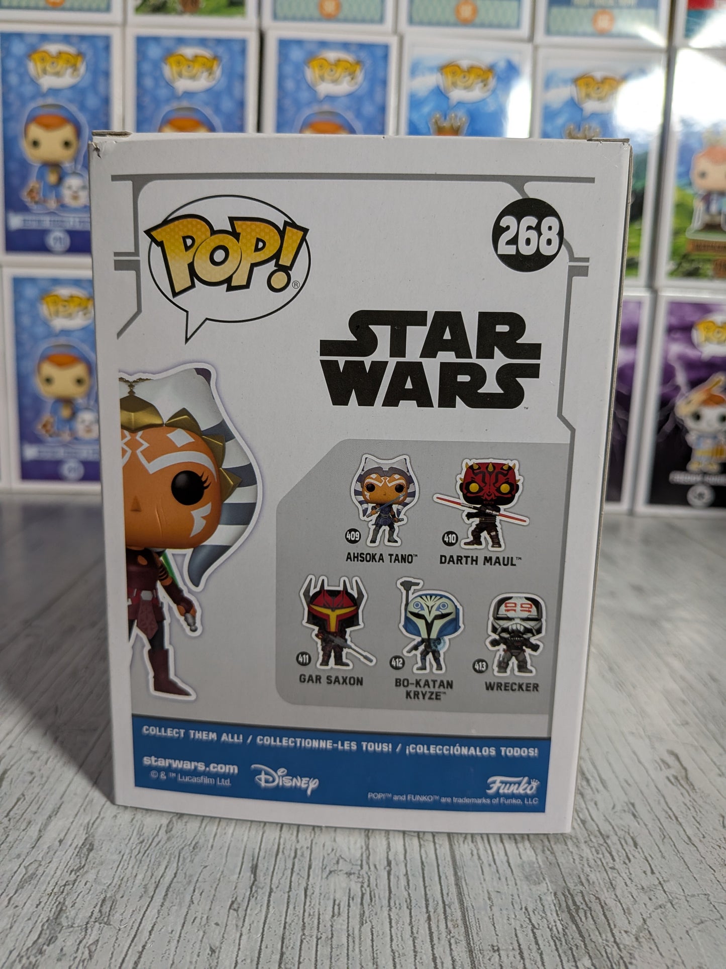 Funko Pop Star Wars #268 – Ahsoka Tano (Diamond/Geöffnet/Beschädigte Verpackung)