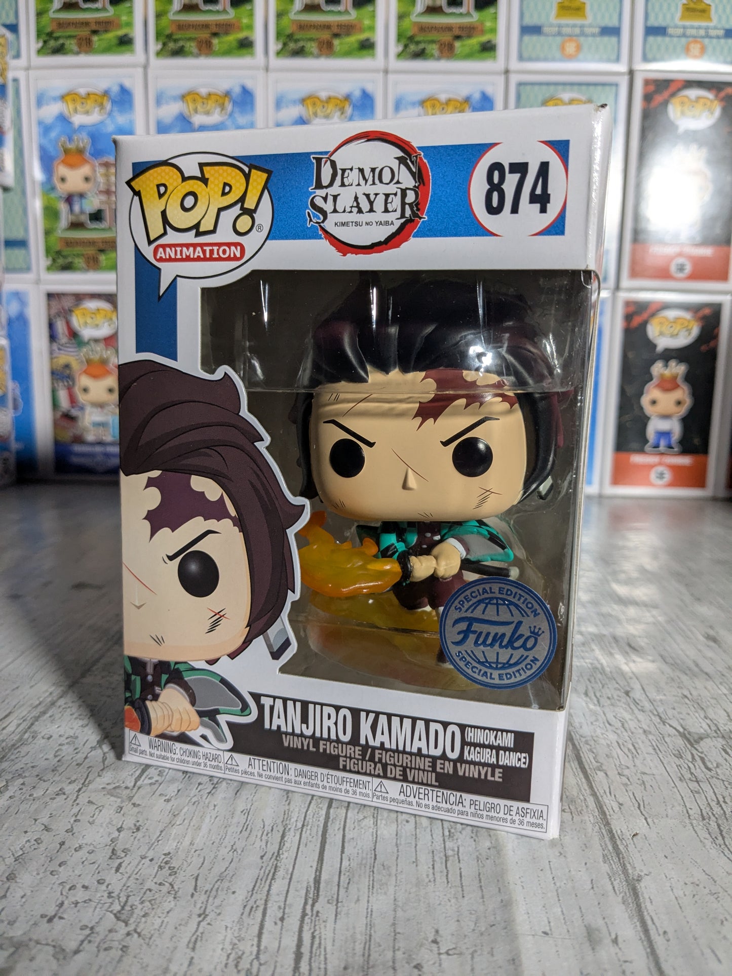 Funko pop 874 : Tanjiro Kamado (Hinokami Kagura Dance)