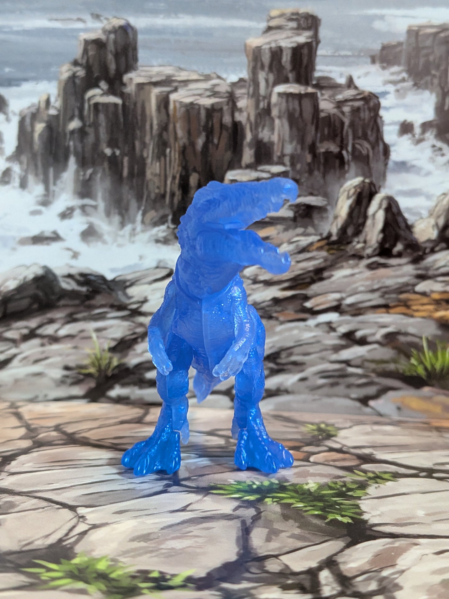 Blokees - Jurassic World Terraventure Ts01 - Spinosaurus (Translucent Blue) (~9cm)