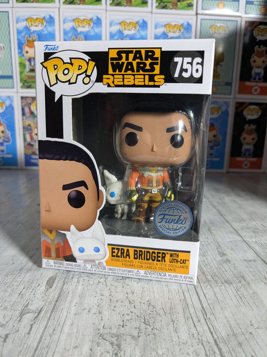 Funko pop 756 : Ezra Bridger with Loth-Cat