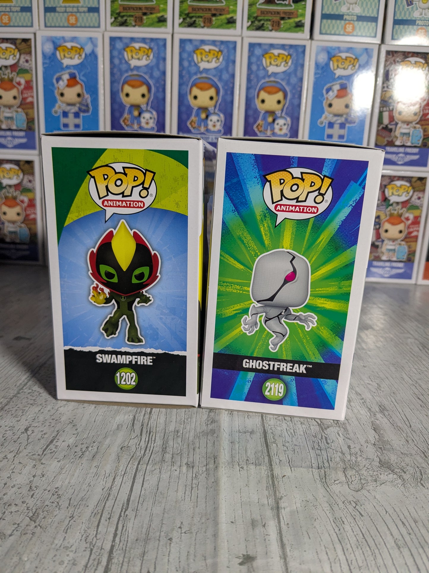 Funko pop Ben 10 / Ben 10 Alien Force - Swampfire & Ghostfreak (Bundle)