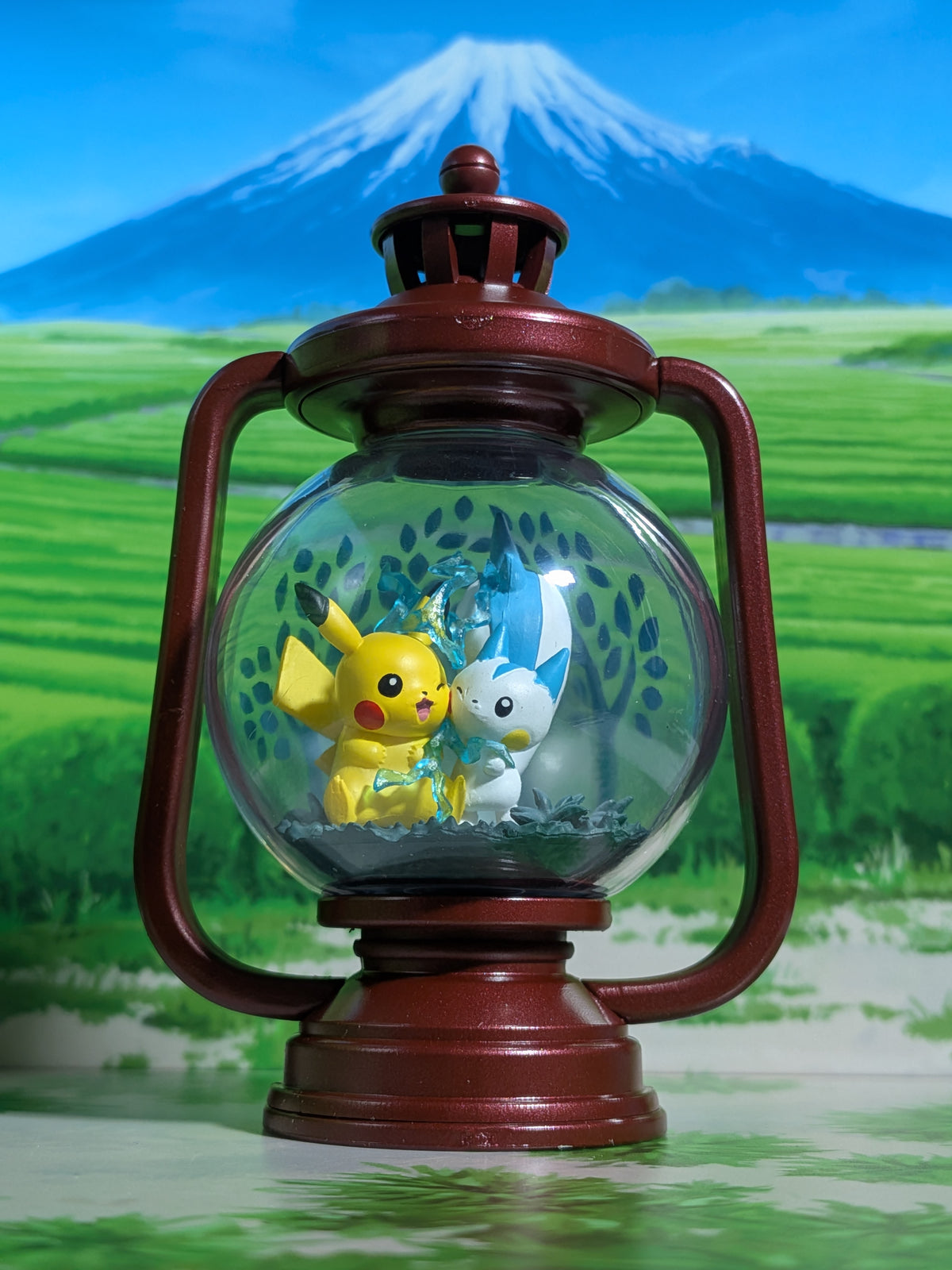 Re-Ment Pokémon Lantern Diorama - Pikachu & Pachirisu (~10 cm)