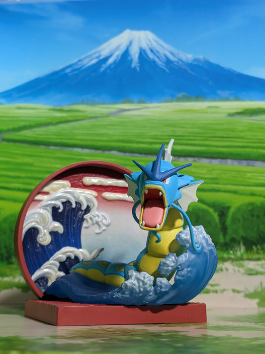 Re-Ment Pokémon - Léviator / Gyarados - Japanese Style Window