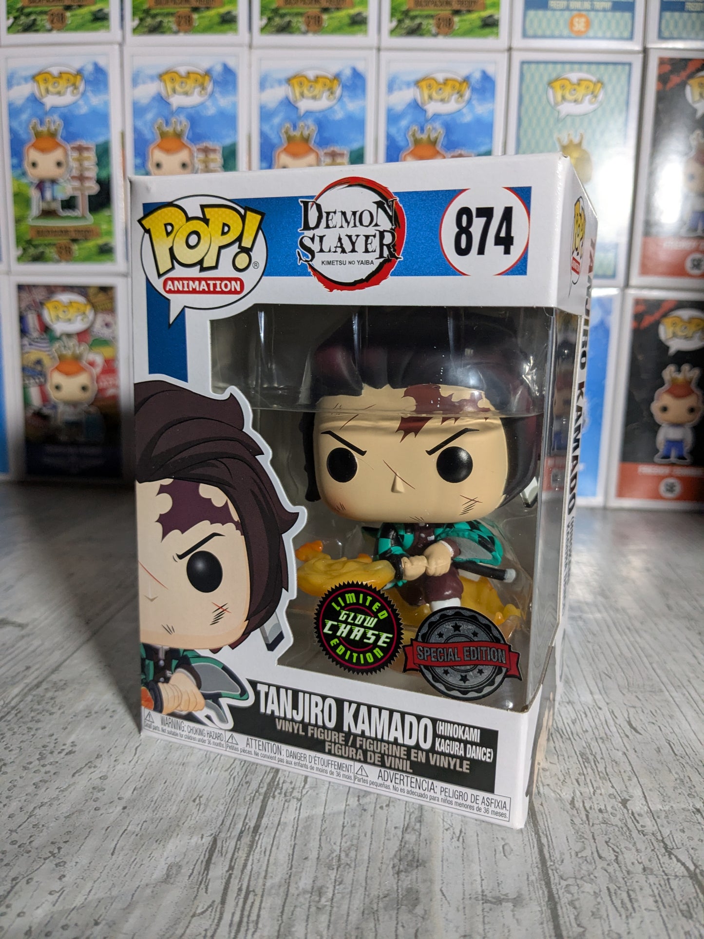 Funko pop 874 : Tanjiro Kamado Hinokami Kagura Dance (Chase)