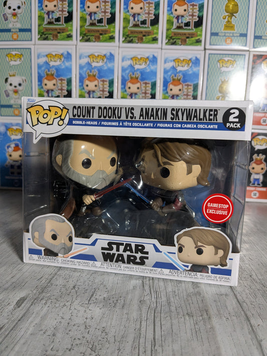 Funko pop : Count Dooku vs Anakin Skywalker (GameStop)