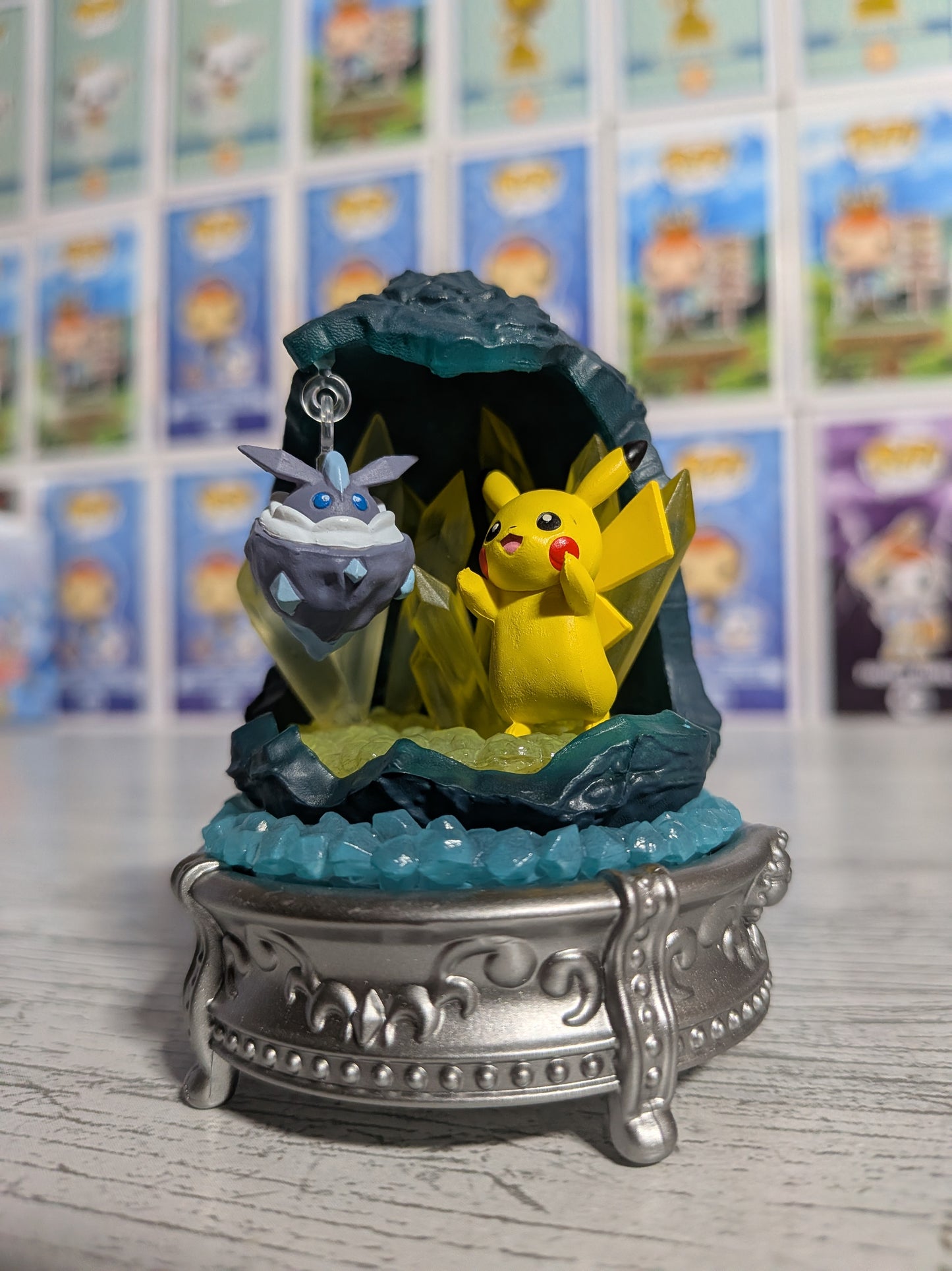 Re-Ment Pokémon - Pikachu & Strassie / Carbink - Gemstone Shining Miracle