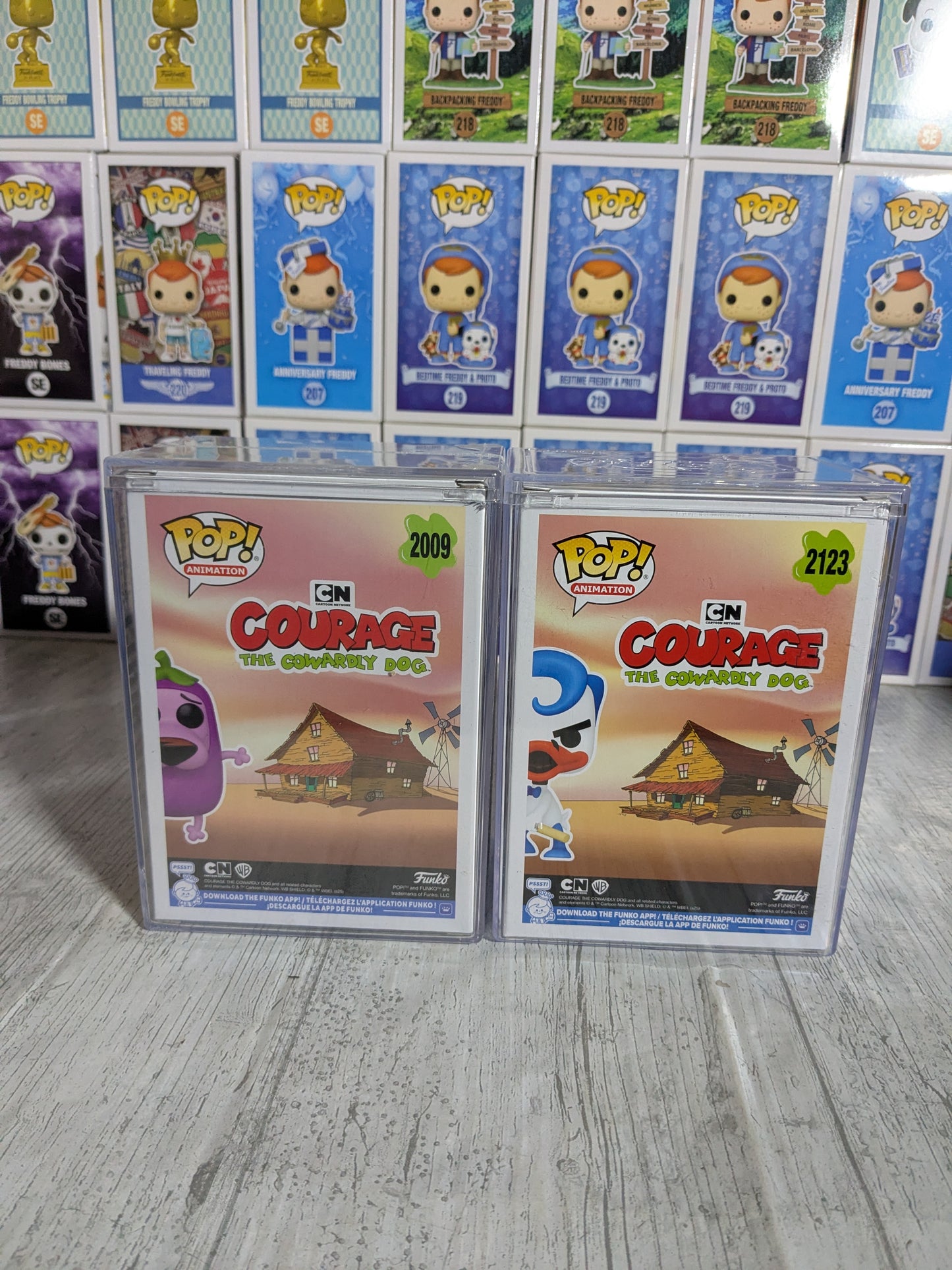 Funko pop Cartoon Network - Courage The Great Eggplant / Le Quack (Bundle)