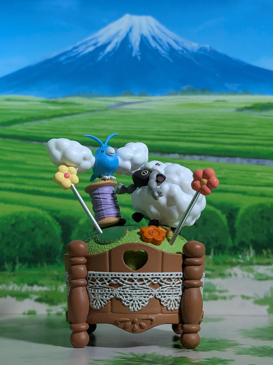 Re-Ment Pokémon Sweet Crafts Collection - Tylton & Moumouton / Swablu & Wooloo (~10 cm)