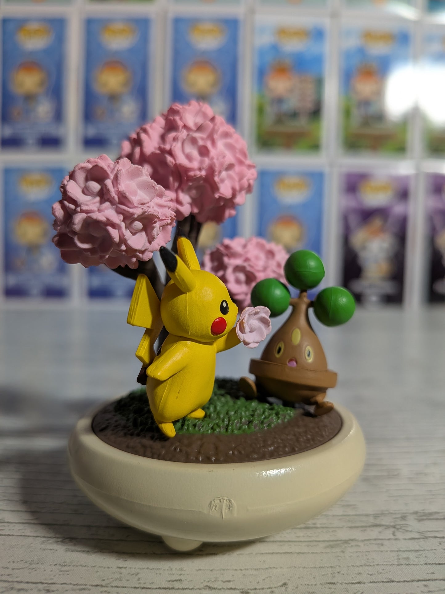 Re-Ment Pokémon - Pikachu & Manzaï / Bonsly - Pocket Bonsai 2