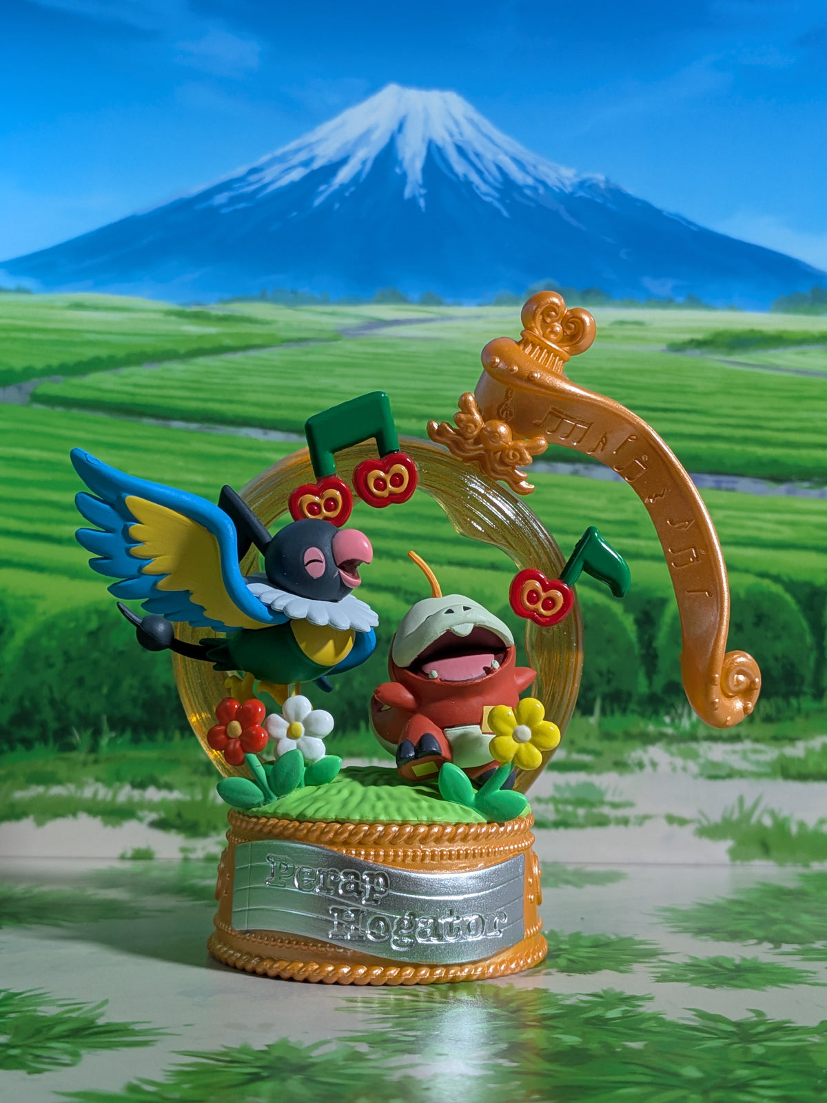 Re-Ment Pokémon Pop Melody Collection - Pijako & Chochodile / Chatot & Fuecoco (~10 cm)