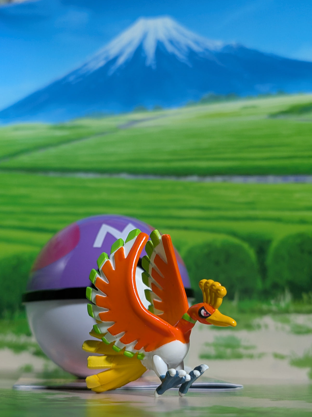 Shokugan: Pokémon Get & Gum - Blazing Sky Illusion - Ho-Oh & Master Ball (Environ 3 cm)