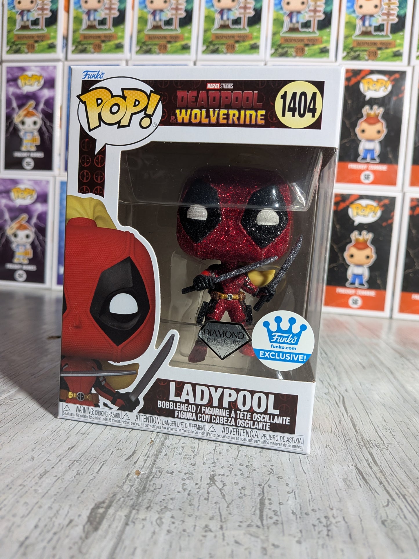 Funko Pop Marvel Studios Deadpool &amp; Wolverine #1404 - LadyPool (Diamond)