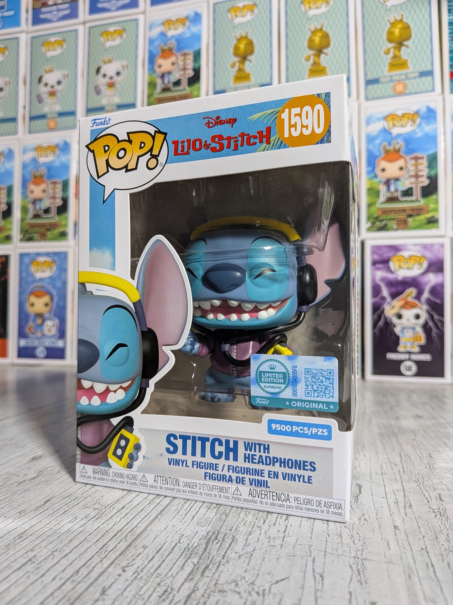 Funko Pop Disney #1590 - Stitch mit Kopfhörern (9500 STÜCK)