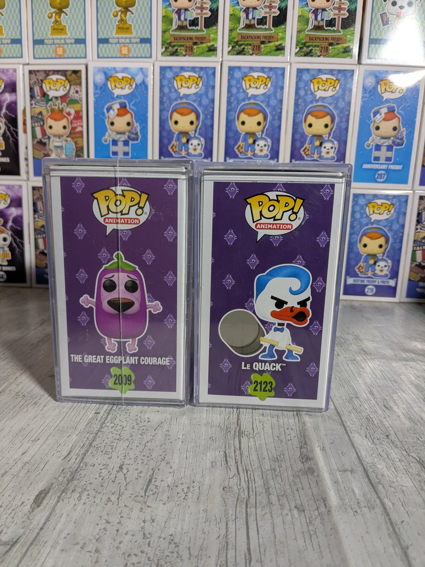 Funko pop Cartoon Network - Courage The Great Eggplant / Le Quack (Bundle)